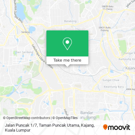 Jalan Puncak 1 / 7, Taman Puncak Utama, Kajang map