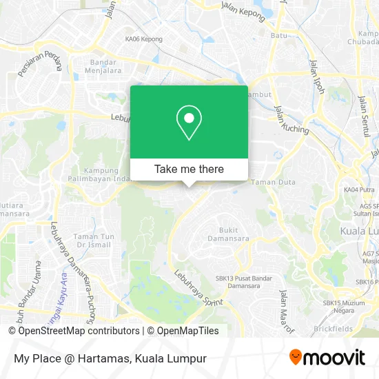 My Place @ Hartamas map