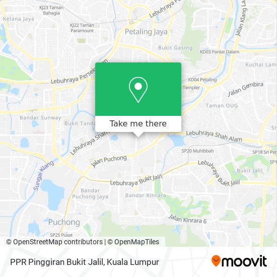 Peta PPR Pinggiran Bukit Jalil