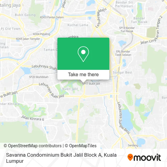 Peta Savanna Condominium Bukit Jalil Block A