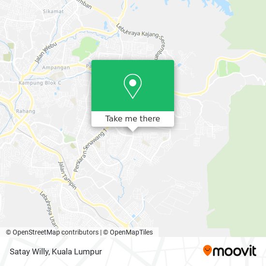 Satay Willy map