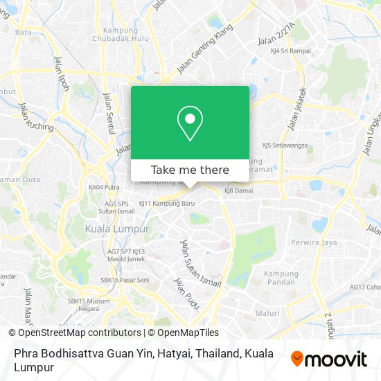 Phra Bodhisattva Guan Yin, Hatyai, Thailand map