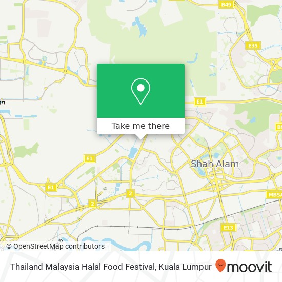 Thailand Malaysia Halal Food Festival map