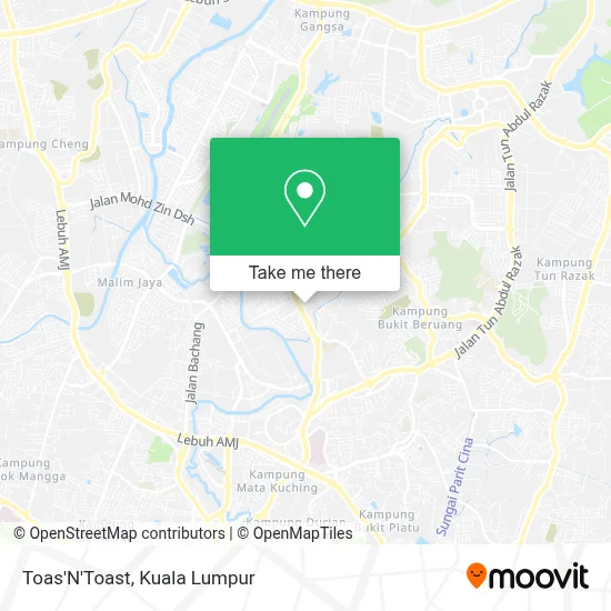 Toas'N'Toast map