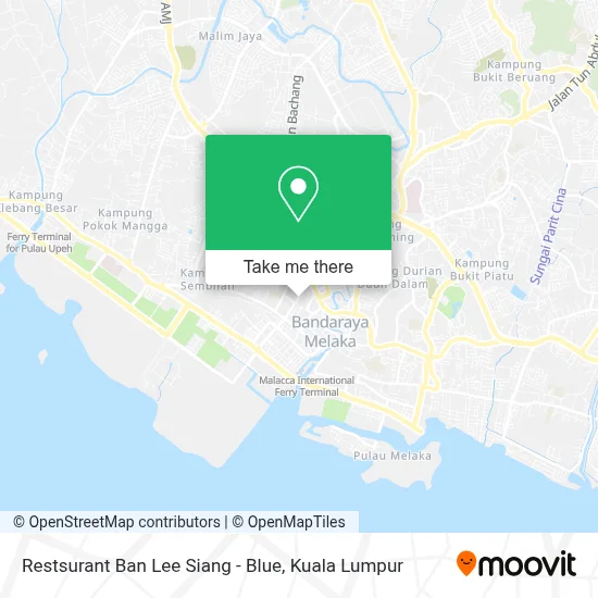Restsurant Ban Lee Siang - Blue map