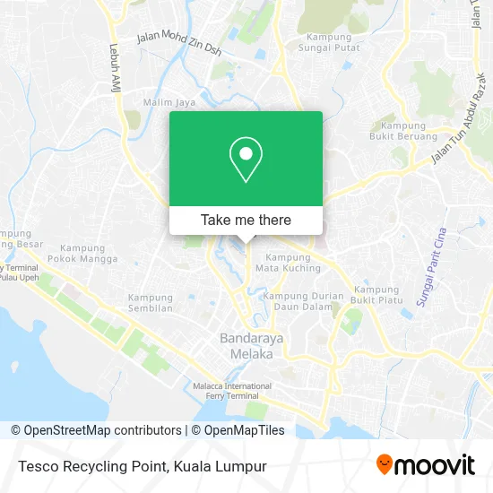 Tesco Recycling Point map