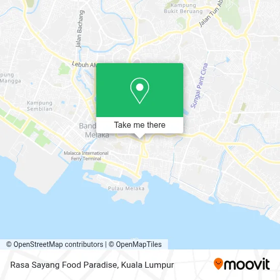 Rasa Sayang Food Paradise map