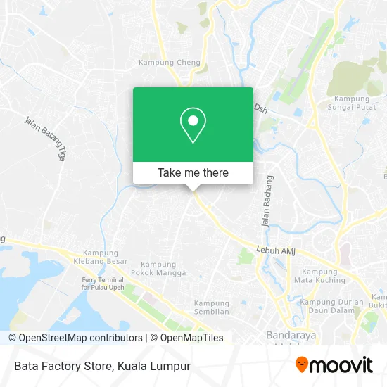 Bata Factory Store map