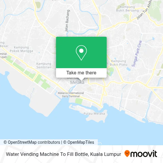 Water Vending Machine To Fill Bottle map