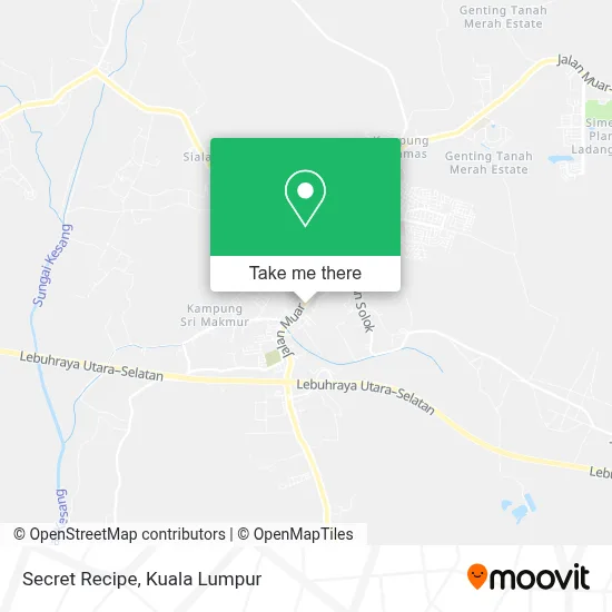 Secret Recipe map