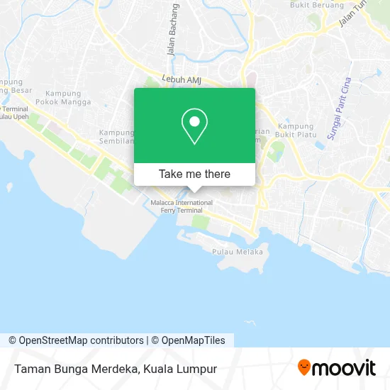 Taman Bunga Merdeka map