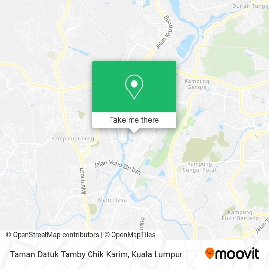 Taman Datuk Tamby Chik Karim map