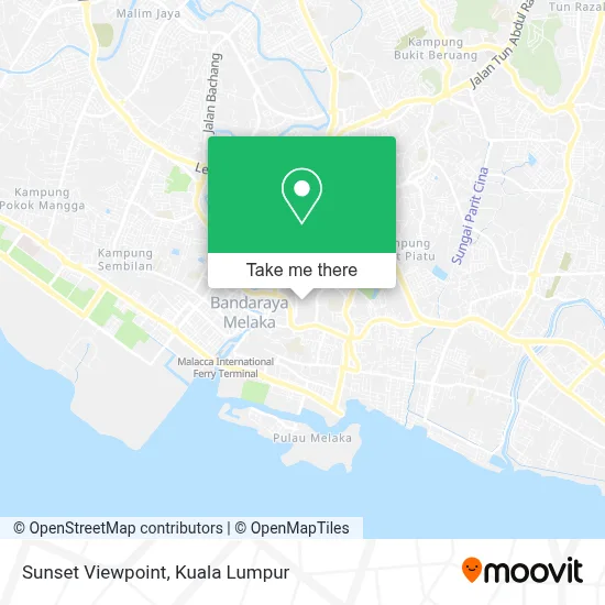 Sunset Viewpoint map