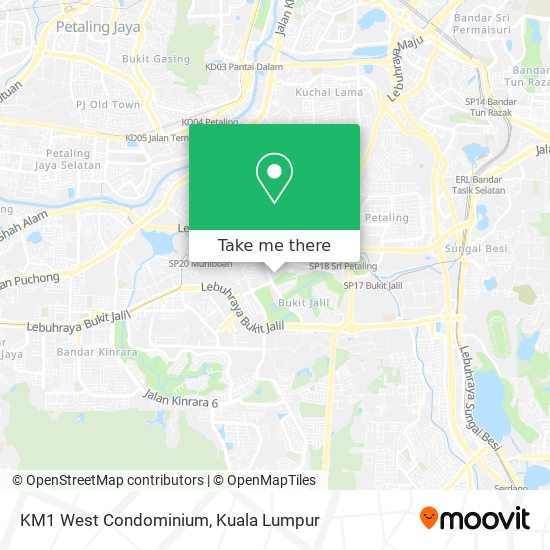 KM1 West Condominium map