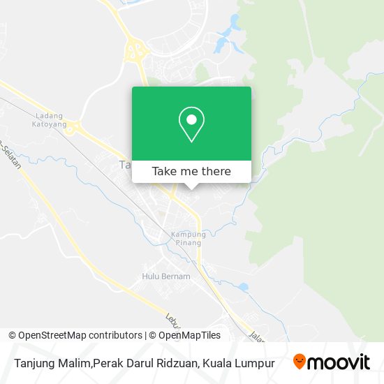 Peta Tanjung Malim,Perak Darul Ridzuan
