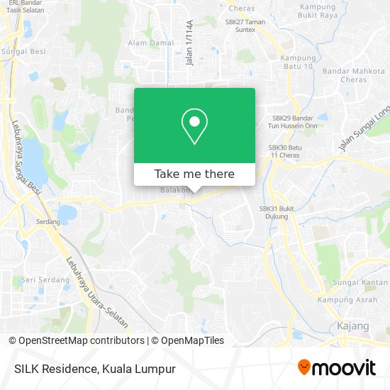 SILK Residence map