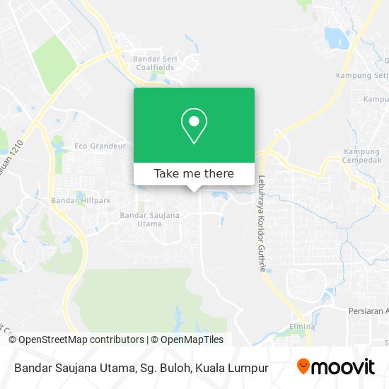 Bandar Saujana Utama, Sg. Buloh map