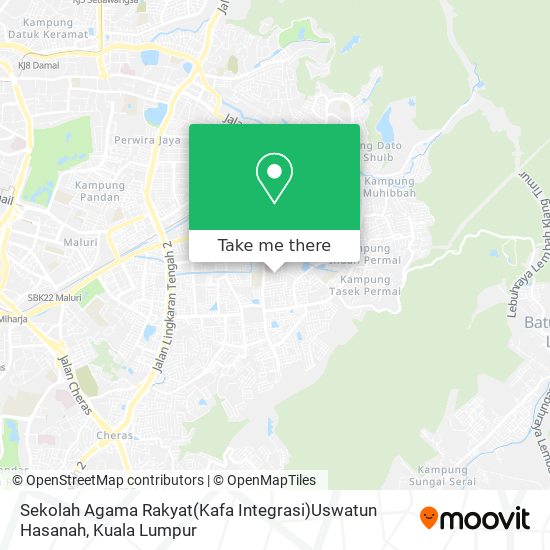 Peta Sekolah Agama Rakyat(Kafa Integrasi)Uswatun Hasanah