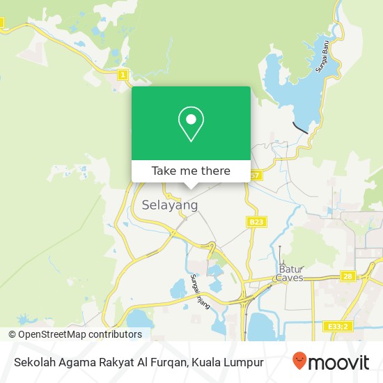 Sekolah Agama Rakyat Al Furqan map