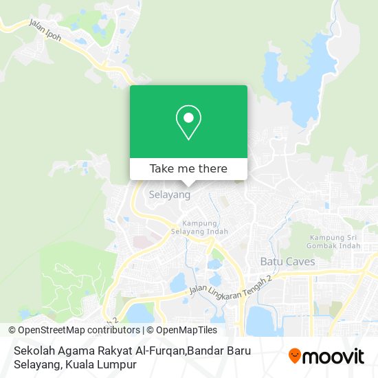 Sekolah Agama Rakyat Al-Furqan,Bandar Baru Selayang map