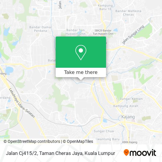 Peta Jalan Cj415 / 2, Taman Cheras Jaya