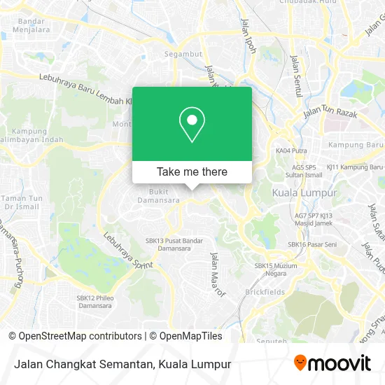 Jalan Changkat Semantan map