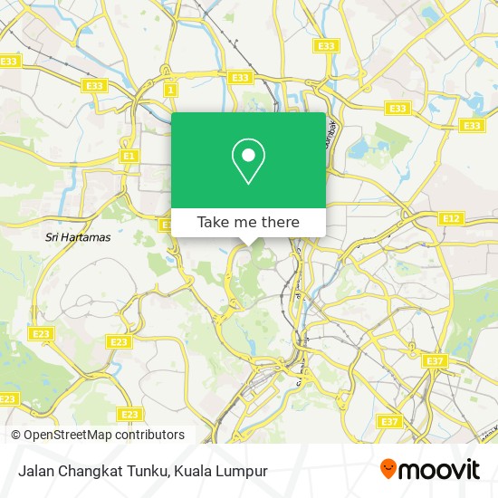 Peta Jalan Changkat Tunku