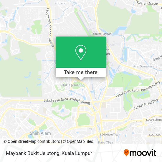 Peta Maybank Bukit Jelutong