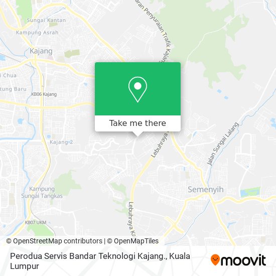 Perodua Servis Bandar Teknologi Kajang. map