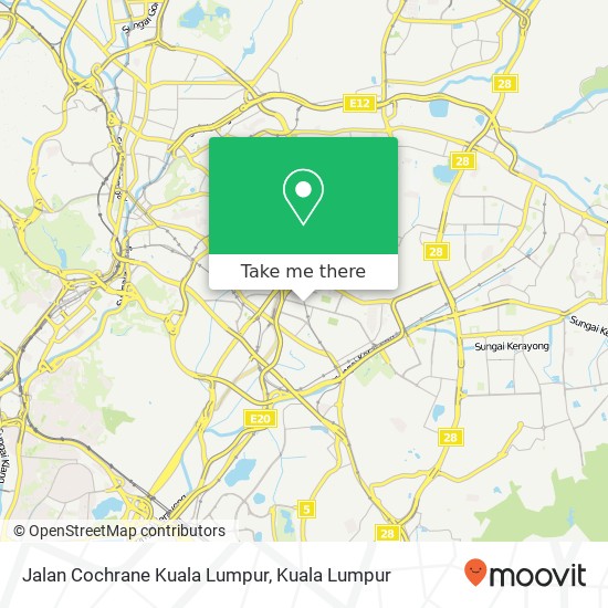 Peta Jalan Cochrane Kuala Lumpur