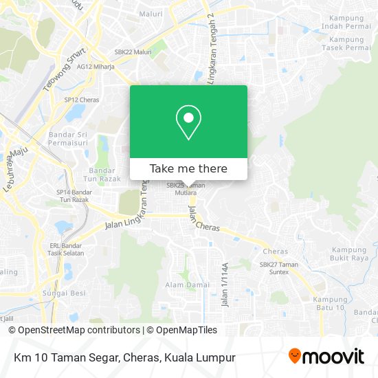 Peta Km 10 Taman Segar, Cheras