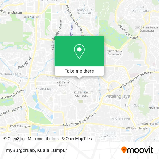 myBurgerLab map