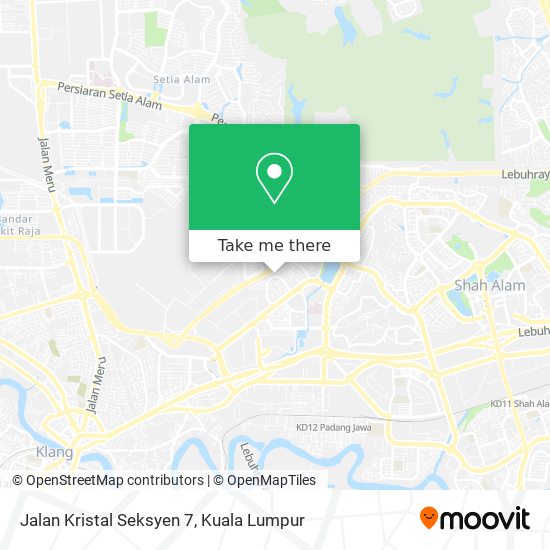 Jalan Kristal Seksyen 7 map