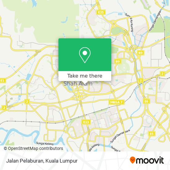 Jalan Pelaburan map