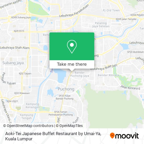 Peta Aoki-Tei Japanese Buffet Restaurant by Umai-Ya