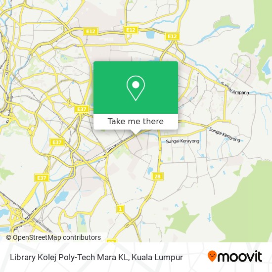 Library Kolej Poly-Tech Mara KL map