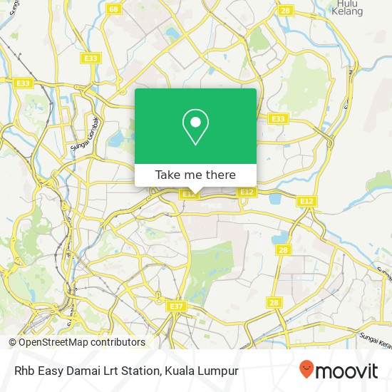 Rhb Easy Damai Lrt Station map