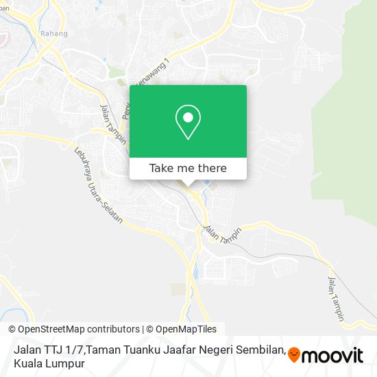 Jalan TTJ 1 / 7,Taman Tuanku Jaafar Negeri Sembilan map