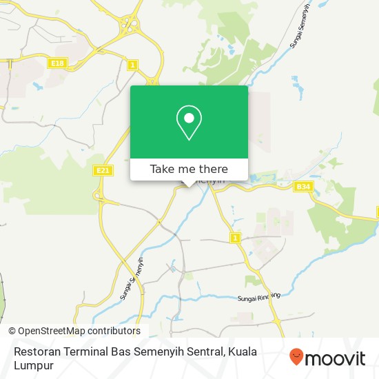 Restoran Terminal Bas Semenyih Sentral map
