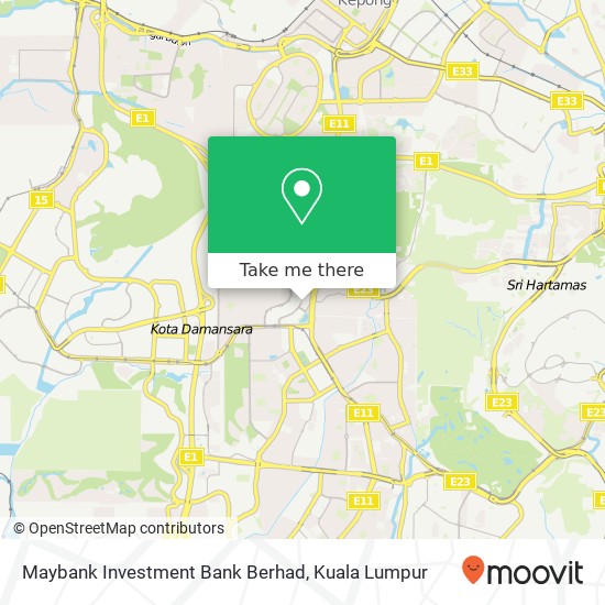 Peta Maybank Investment Bank Berhad