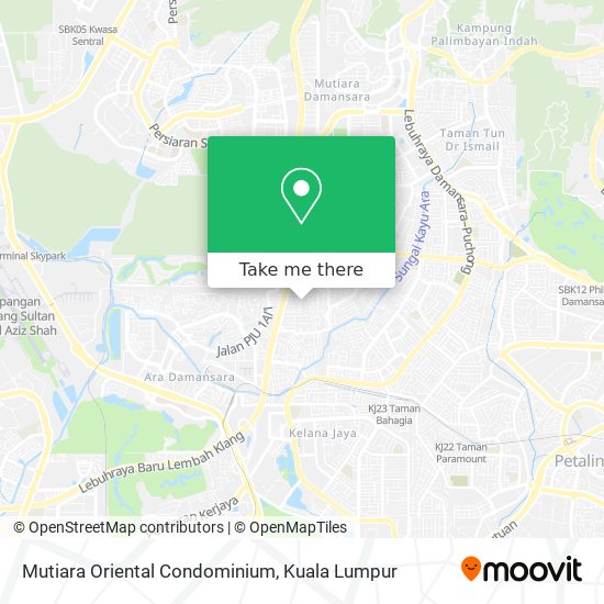 Peta Mutiara Oriental Condominium