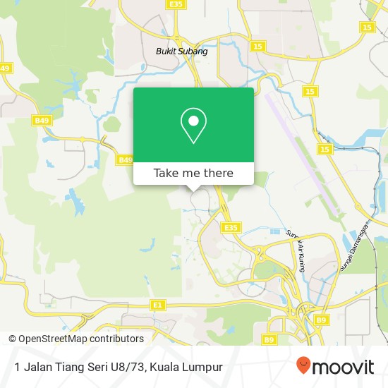 1 Jalan Tiang Seri U8/73 map