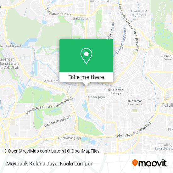 Peta Maybank Kelana Jaya