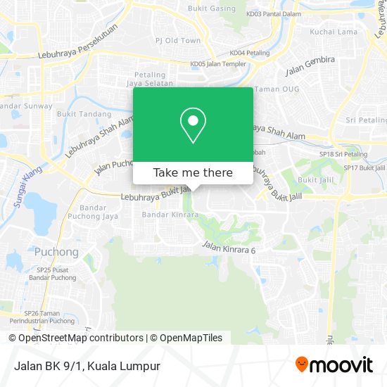 Jalan BK 9/1 map