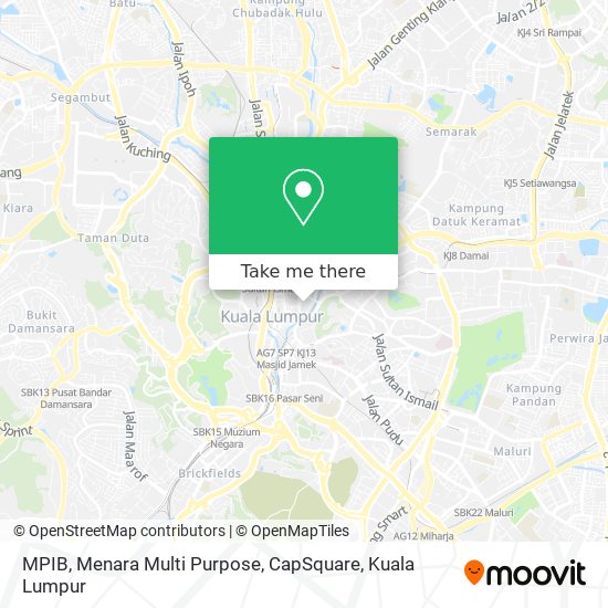 MPIB, Menara Multi Purpose, CapSquare map