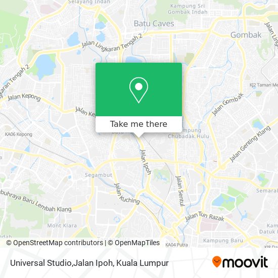 Peta Universal Studio,Jalan Ipoh