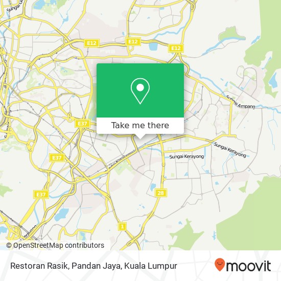 Restoran Rasik, Pandan Jaya map