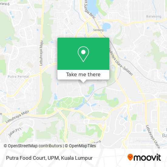 Putra Food Court, UPM map