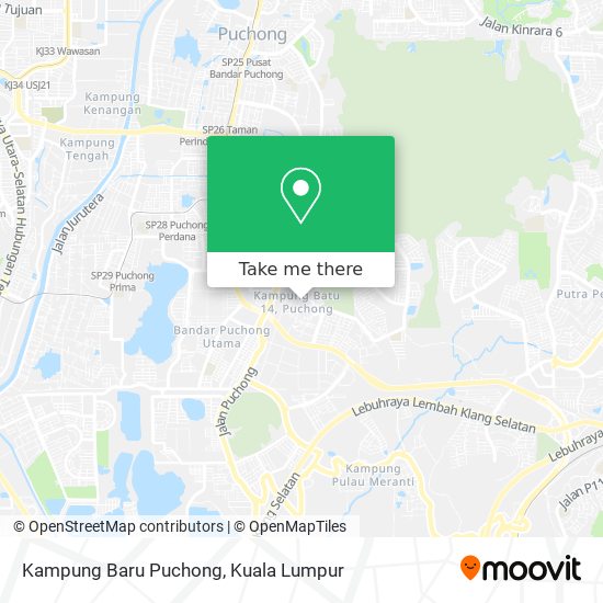 Peta Kampung Baru Puchong