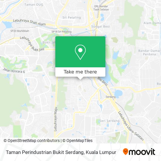 Peta Taman Perindustrian Bukit Serdang